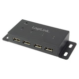 LogiLink USB 2.0 Hub mit 4-Port aus Metall