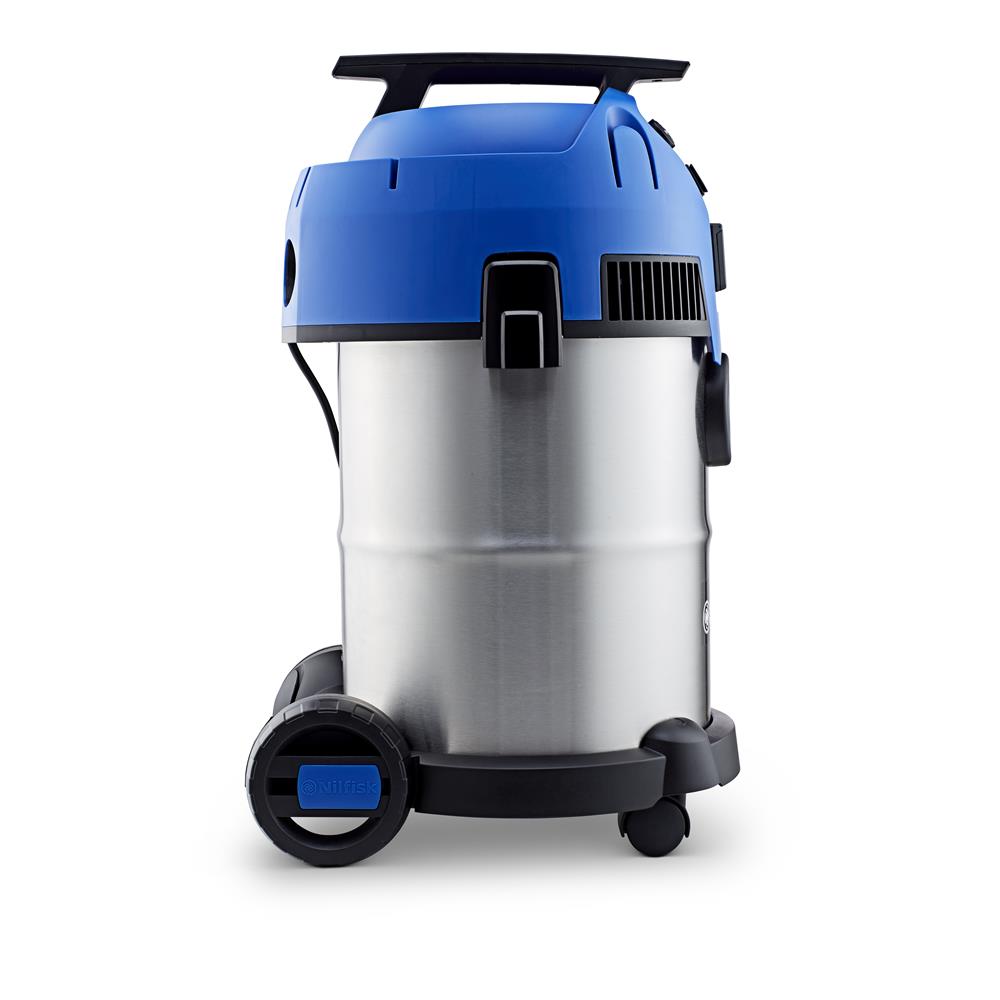 Nilfisk Nass-/Trockensauger Multi II 30 T Inox - 1400 W, 30 Liter Fassungsvermögen, Edelstahl