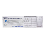 LogiLink Wireless Tastatur & Maus Set mit Autolink Funktion 2.4 GHz Funk kompakt flach slim