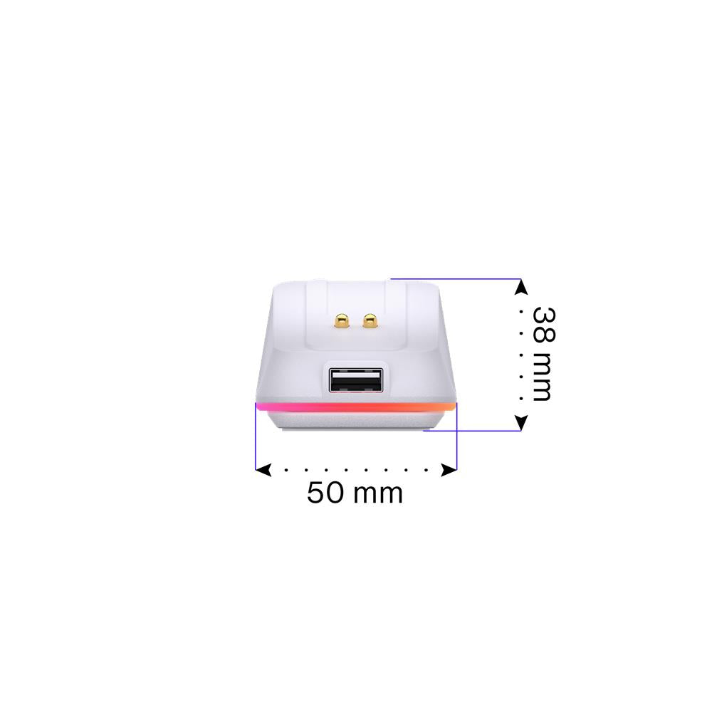 ENDORFY Maus Ladestation Mouse Dock Kompatibel LIV Wireless Gaming Maus, RGB, Weiß