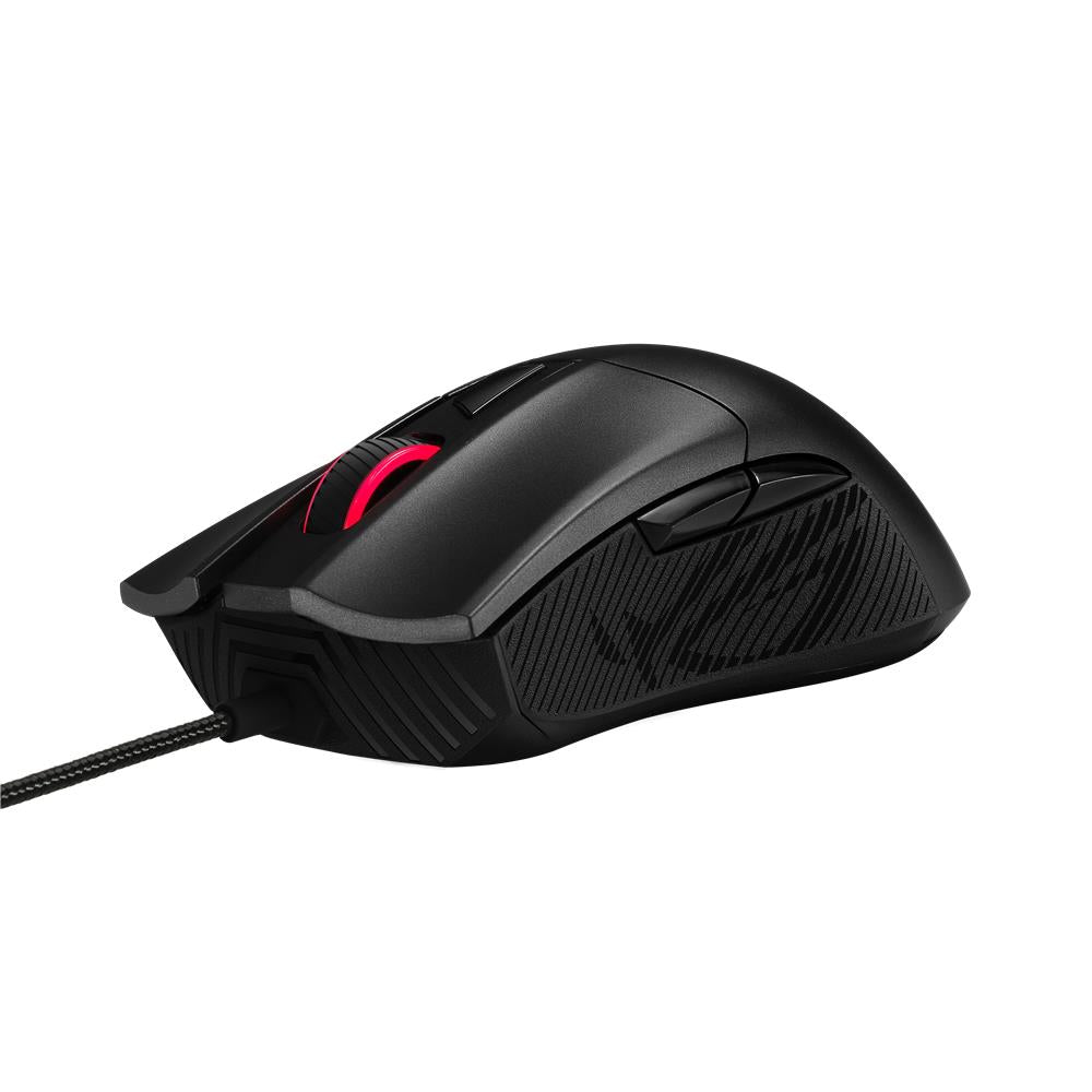 ASUS ROG Gladius II Core Gaming-Maus 6200 DPI Sensor Aura Sync Beleuchtung Abnehmbare Schalter