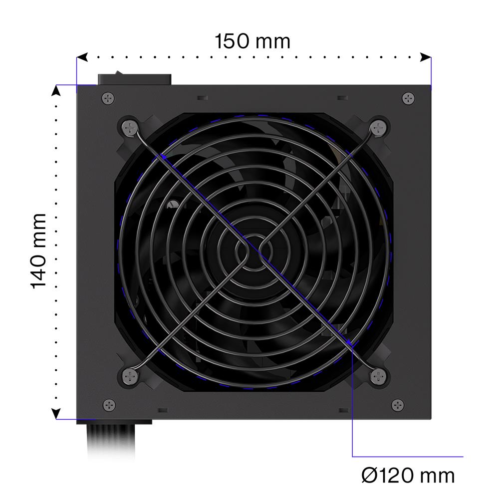 ENDORFY Vero L5, 500 Watt PC-Netzteil, 80 Plus® Bronze | EY7A004