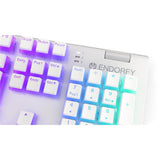 ENDORFY Omnis DE Kailh Brown Onyx White Pudding, Tastatur, Weiß, Beleuchtet, DE-Layout