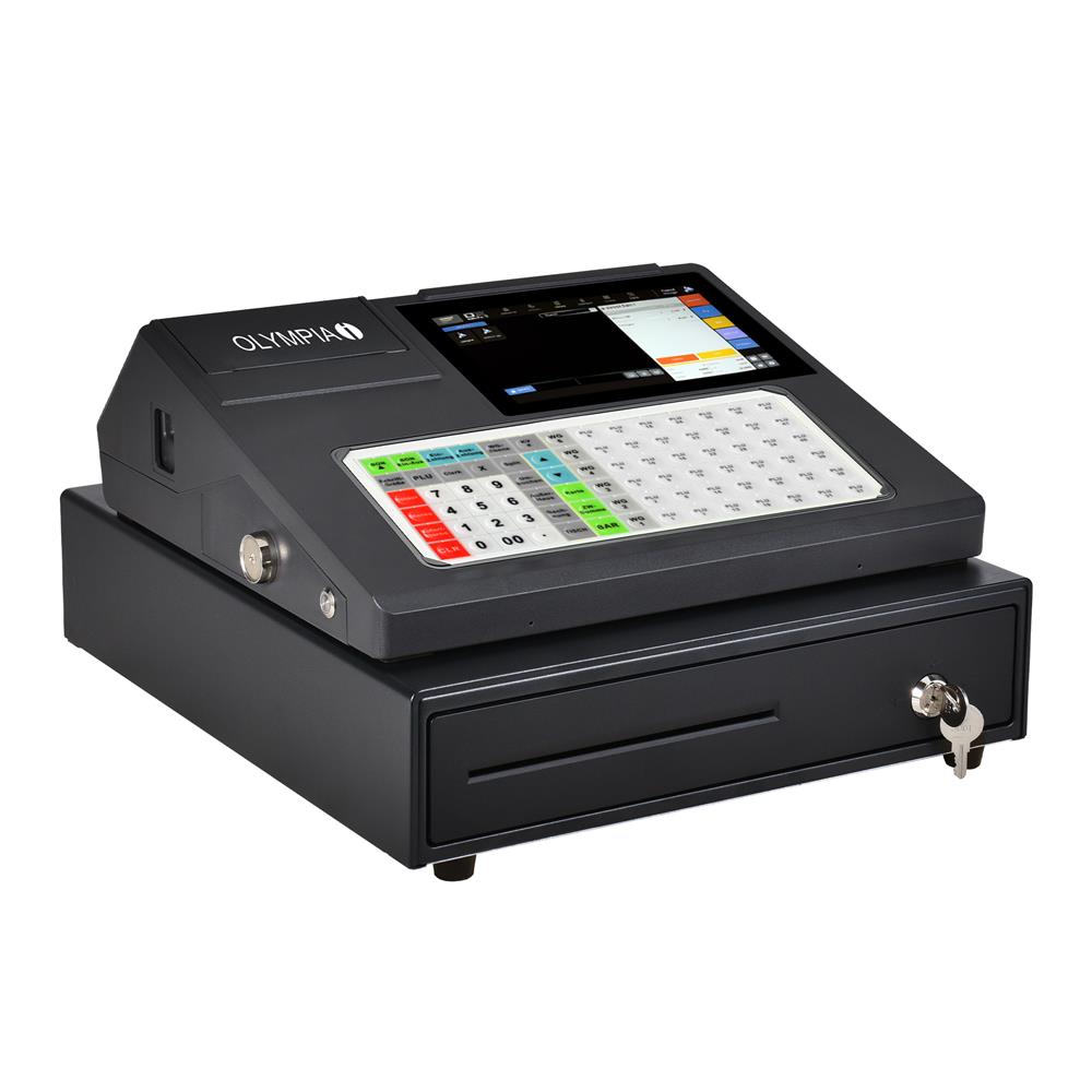 Olympia Kasse K200 PLUS inkl. Drucker Registrierkasse Kassensystem schwarz
