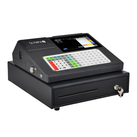 Olympia Registrierkasse K200 PLUS Kassensystem mit Touchdisplay Schwarz