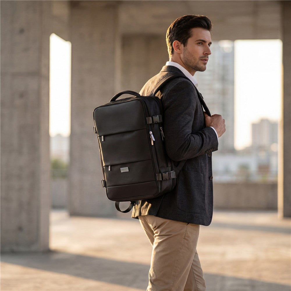 Camry CR 6880 Reiserucksack 24L, Handgepäck Rucksack 40x20x30 cm, Laptoprucksack bis 17 Zoll, Schuhfach, Nassfach, RFID, USB, YKK