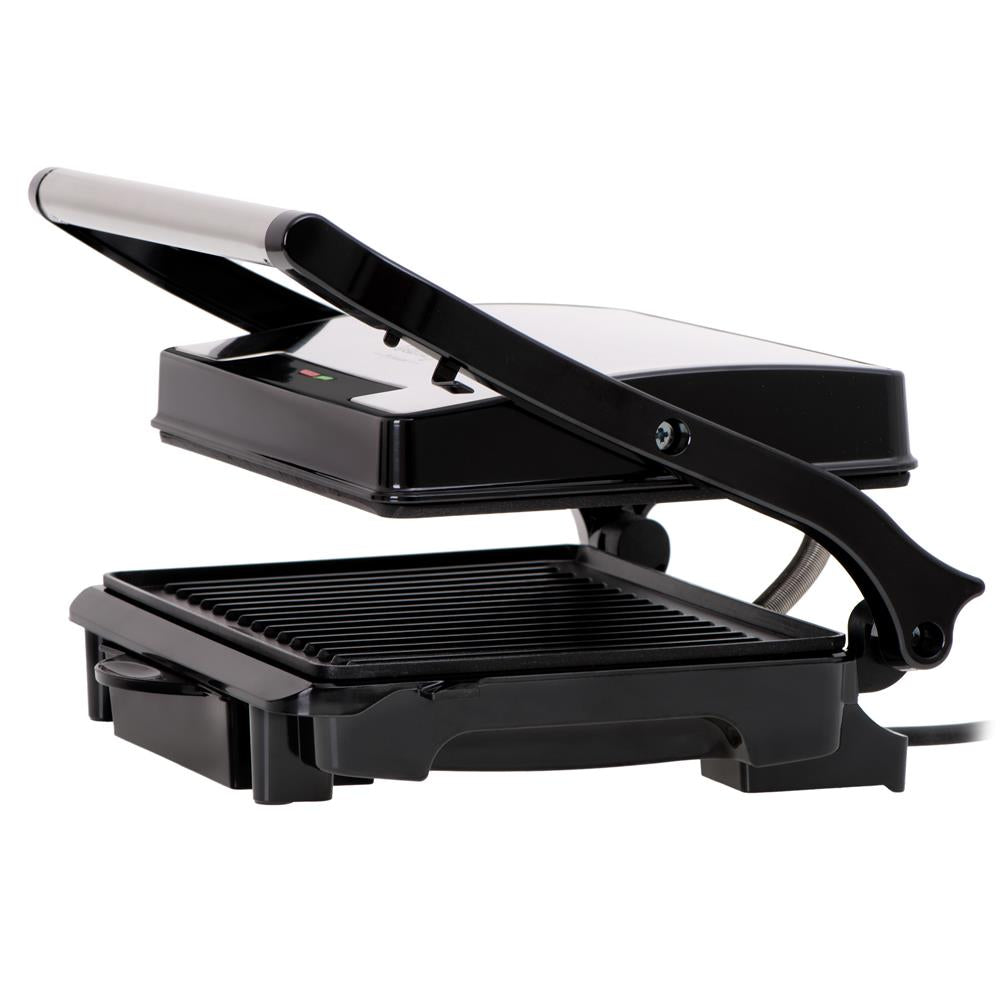 Camry CR 3044 Elektrogrill 2100W Tischgrill Kompakter Kontaktgrill schwarz