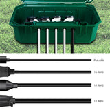 LogiLink Kabel-Schutzbox mit 4-fach Steckdosenleiste, Outdoor, IP54, Grün