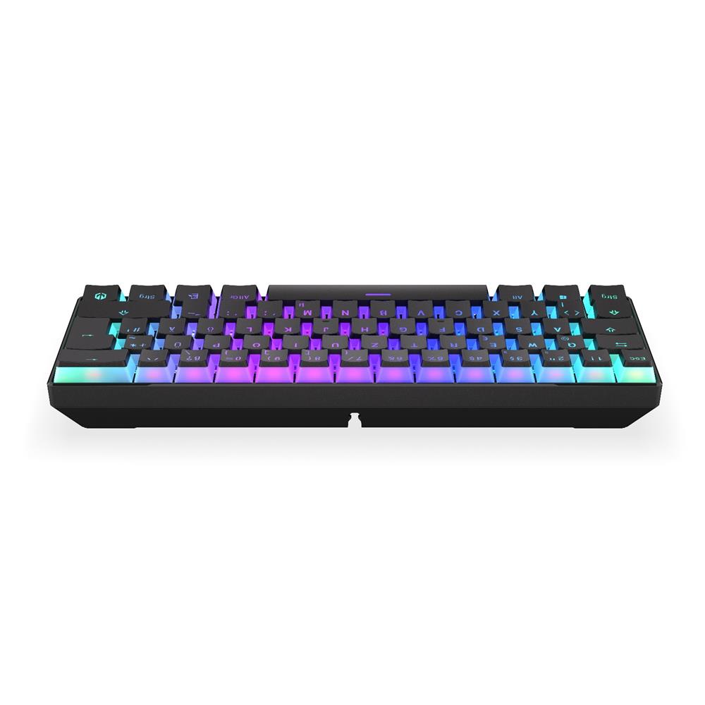 ENDORFY Thock Compact Wireless DE Kailh Box Black Pudding, Tastatur, DE-Layout, Schwarz, Kabellos, Beleuchtet