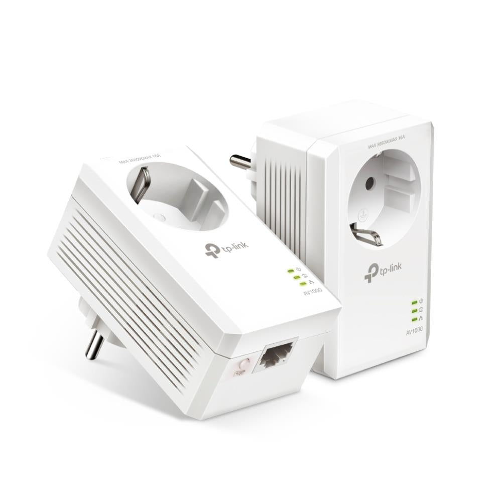 TP-Link TL-PA7017P KIT AV1000 Gigabit Powerline Adapter KIT mit Steckdose Weiß