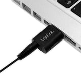 LogiLink USB Audio Adapter mit 3,5 mm TRRS Buchse externe Soundkarte Headset