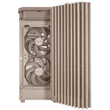 ASUS ProArt PA401 Wood Edition Beige ATX PC Gehäuse mit Mesh Panel und 160 mm Lüftern