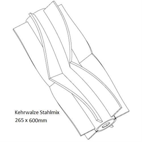 Nilfisk Original 146 0750 000 Kehrwalze Stahlmix