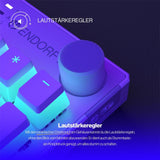 ENDORFY EY5A120 - Tastatur (Eng Layout, QWERTY) Thock Wireless OWH Kailh RD, Kabellos, Beleuchtet, Weiß