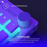 ENDORFY Thock Wireless Onyx White Tastatur mit Kailh Box Red US Layout ARGB