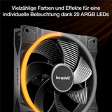 be quiet! Light Wings 140mm PWM Reverse Black ARGB Lüfter hoher Airflow