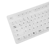 LogiLink Tastatur Flexibel Wasserfest USB + PS/2, weiß