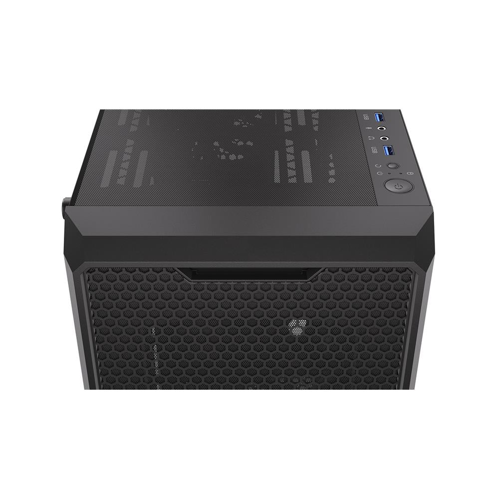 ENDORFY Regnum 400 Air, ATX PC-Gehäuse, inkl. 4x 120mm PWM-Lüfter, Seitenteil aus gehärtetem Glas | EY2A008