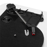 Adler AD 1914 Plattenspieler – Bluetooth, USB, Riemenantrieb & Lautsprecher in Weiß