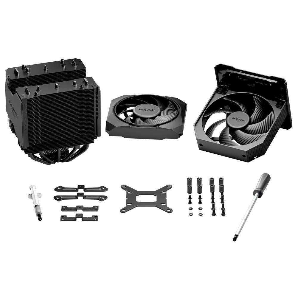 be quiet! Dark Rock Pro 6 Luftkühler, Extrem Hohe CPU-Kühlleistung, Semi-Passiver Quiet-Modus, 7 Hochleistungs-Heatpipes, 2 Nahezu Geräuschlose Silent Wings PWM-Lüfter, Einfache Installation
