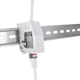 LogiLink Hutschienenadapter mit Cat.6A Inline-Kupplung RJ45 B/B, geschirmt