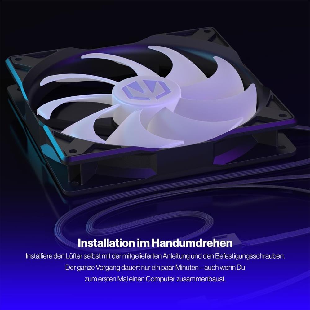 ENDORFY Stratus 140 PWM ARGB PC-Gehäuselüfter, 140mm, Beleuchtet | EY4A012