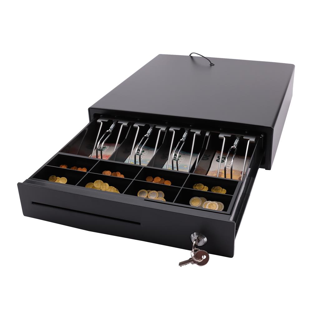 Olympia Kassenschublade SD 335C Kunststoff Geldlade Kassenlade Münzfächer Scheinfächer schwarz