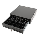 Olympia Kassenlade LD 410AT Metall Geldlade Münzfächer Scheinfächer schwarz