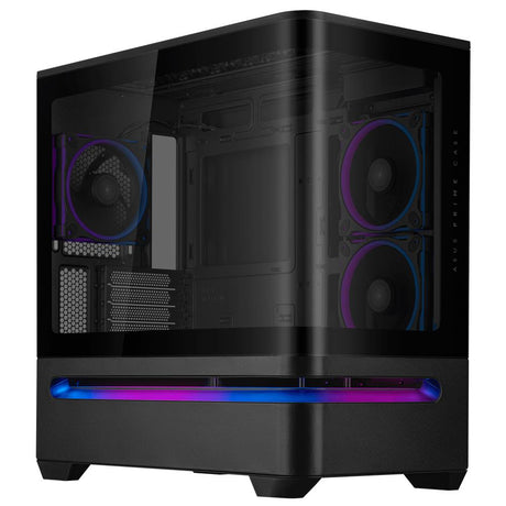 ASUS Prime AP202 ARGB mATX PC Gehäuse mit Panorama Glas GPU bis 420 mm