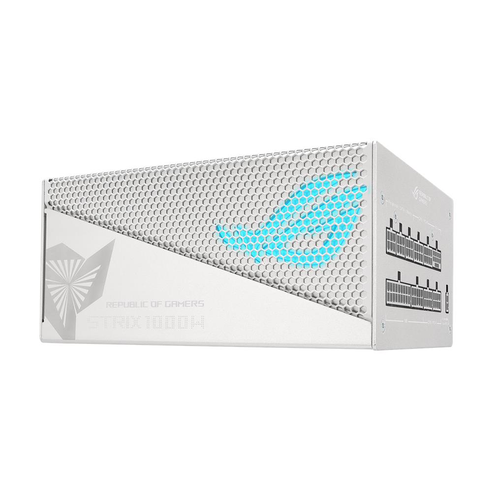 ASUS ROG Strix 1000W Aura White Edition vollmodulares Gaming Netzteil, weiß