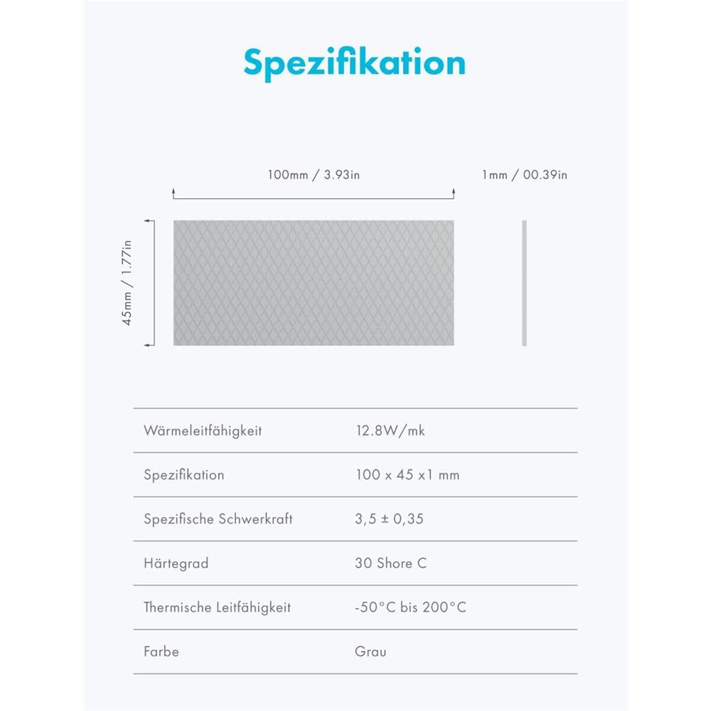 GRAUGEAR Wärmeleitpad 12.8W