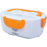 Adler AD 4474 Elektrische Lunchbox in Orange für warme Mahlzeiten, beheizbare Lebensmittelbox