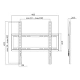 LogiLink TV-Wandhalterung Festmontage 32–55" max. 35 kg