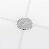 Adler AD 8187 Smart Badezimmerwaage mit App 180 kg LED Personenwaage weiß