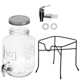 Adler AD 6741 Getränkespender 4 Liter aus Glas mit Metallständer