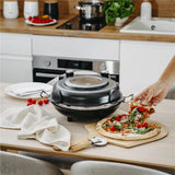 Adler AD 6314 Elektrischer Pizzaofen mit Sichtfenster Pizza Ofen schwarz