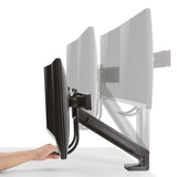 LogiLink Dual Monitorhalterung für 2 Monitore 17"-27" mit Handgriff Tischhalterung