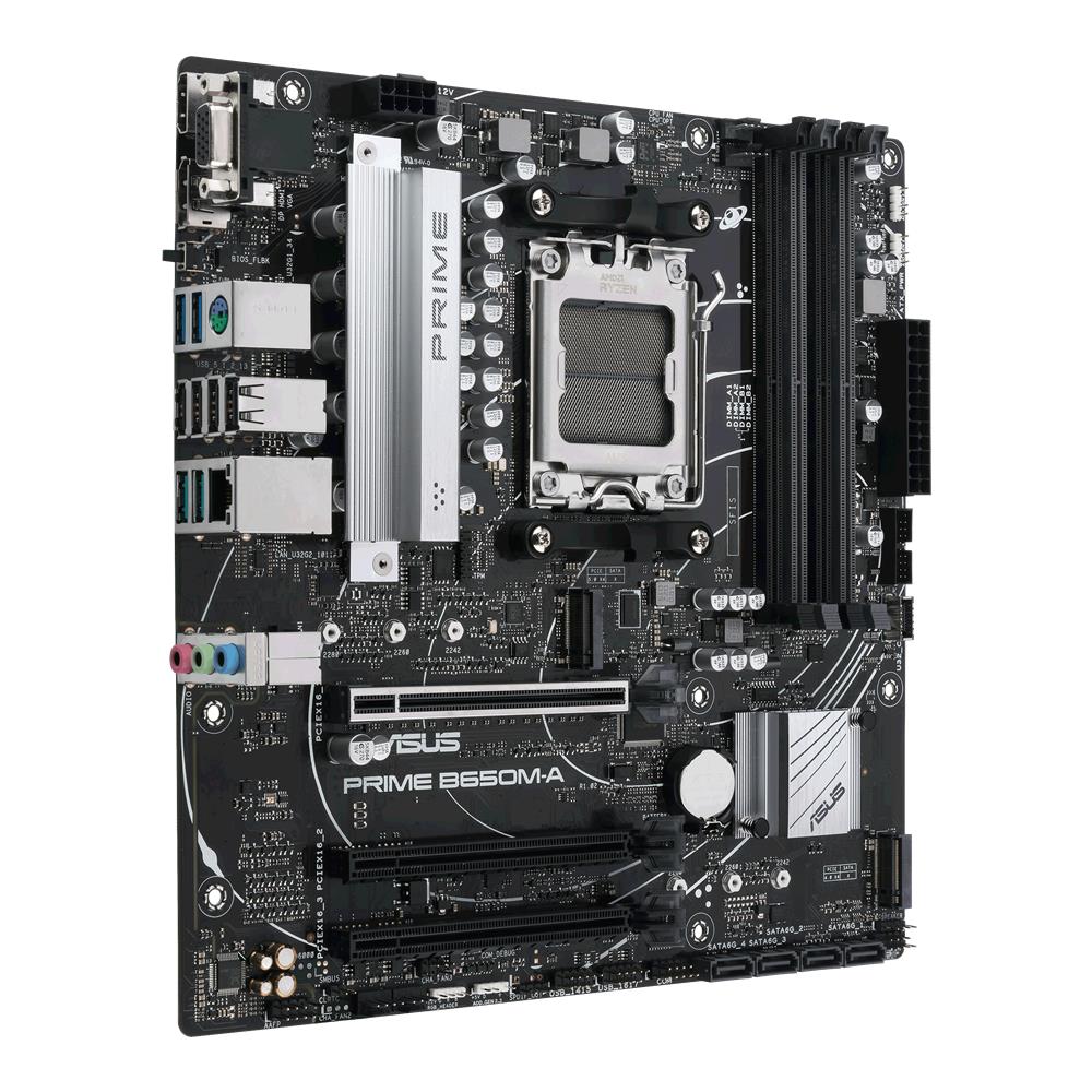 ASUS Prime B650M-A Gaming Mainboard Sockel AMD AM5 Ryzen 7000 micro-ATX DDR5 PCIe 5.0 BIOS Flashback