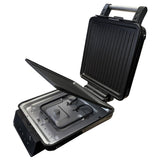 Adler AD 3096 4-in-1 Sandwichmaker, Sandwichtoaster mit Wechselplatten, Waffeleisen, Kontaktgrill, LED-Touchdisplay, Timer, Temperaturregelung, Antihaftbeschichtung, Schwarz/Silber