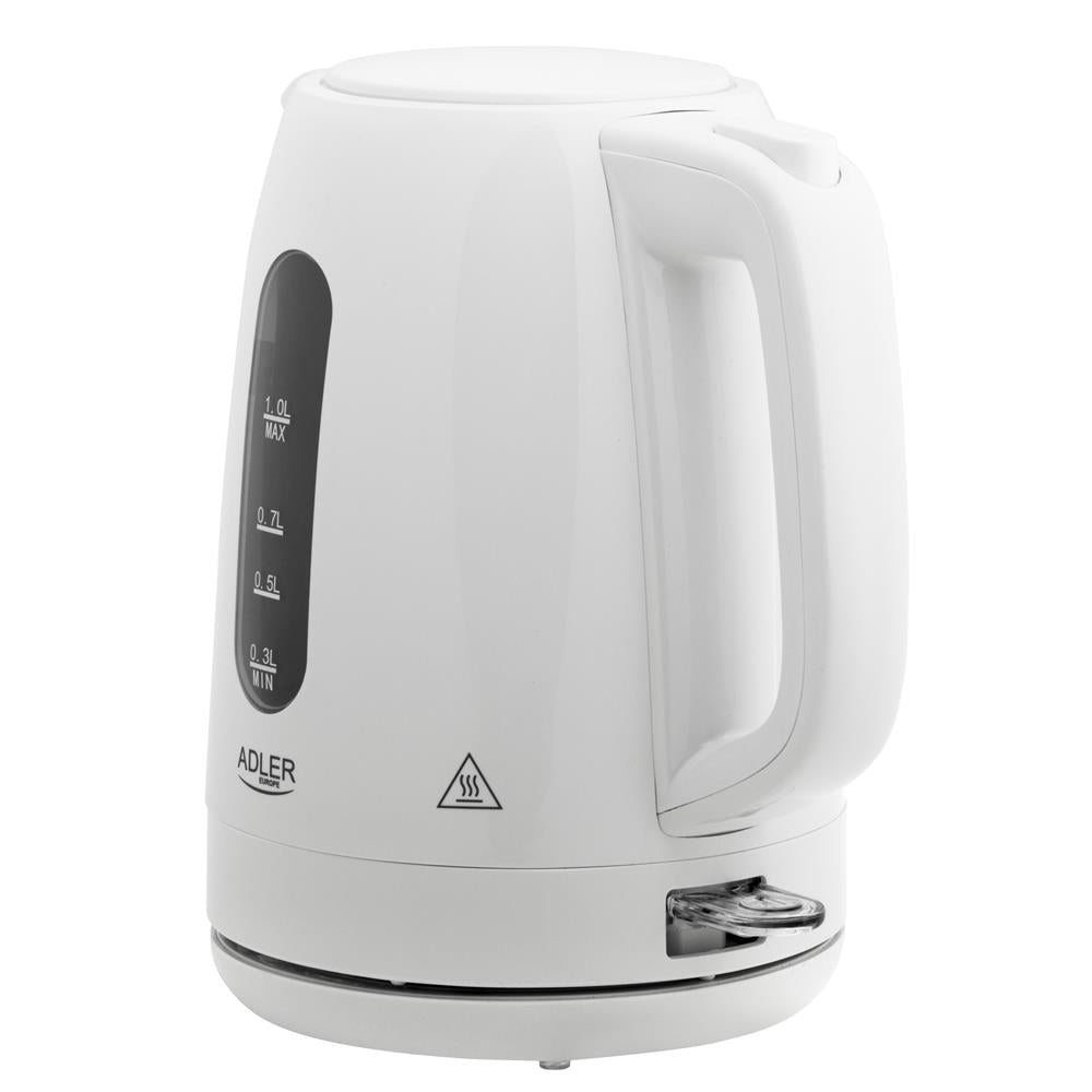 Adler AD 1380w Wasserkocher Kunststoff 1,0 l weiß – kompakt & sicher