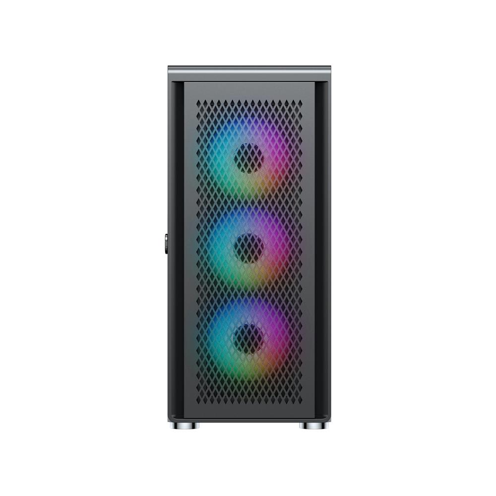 Silentware Air 100 Black – Midi Tower mit Mesh-Front, Glas-Seitenfenster & 4 A-RGB Lüftern