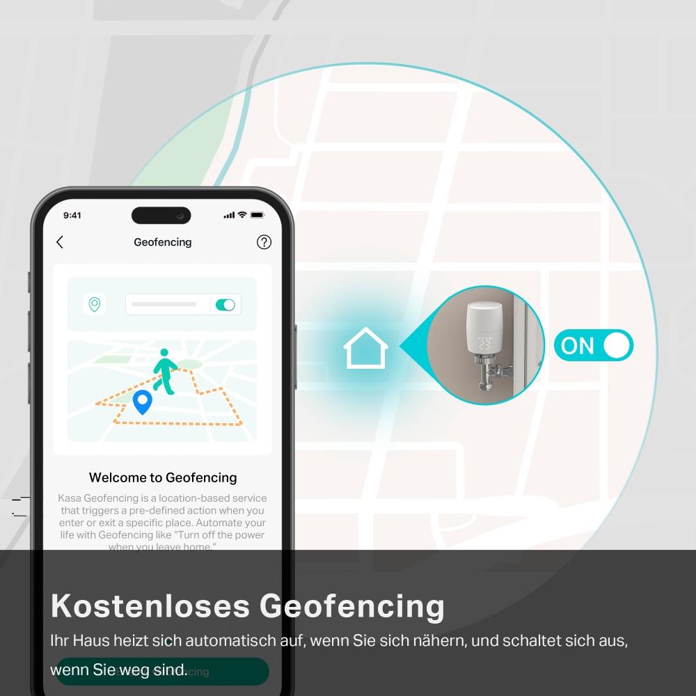 TP-Link Kasa KE100 KIT – Smartes Heizkörperthermostat-Starterkit mit Hub