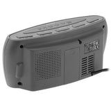 Adler AD 1121 S Radiowecker LED Display 22,2 cm AM FM Wecker, Dual Alarm, Snooze Netzbetrieb, Schwarz