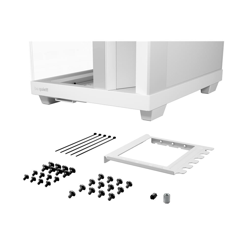 be quiet! Light Base 500 LX White PC-Gehäuse vollständig verglaste Front- und Seitenpaneele Show Case