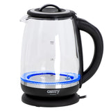 Camry CR 1290 Wasserkocher Glas 2 L beleuchtet 2200W Temperaturregler Teesieb