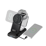 LogiLink 4-in-1 Ladestation – MagSafe kompatibel, kabellos, max. 20,5 W, schwarz