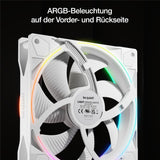 be quiet! Light Wings 140mm PWM Reverse White 7 invertierte Lüfterblätter hoher Airflow