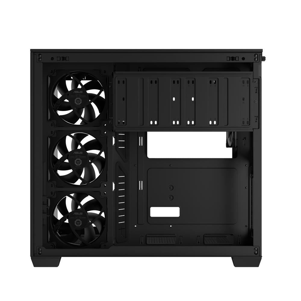 ASUS A32 PLUS TG ARGB Black ATX PC Gehäuse mit Panorama Glas und GPU bis 420 mm