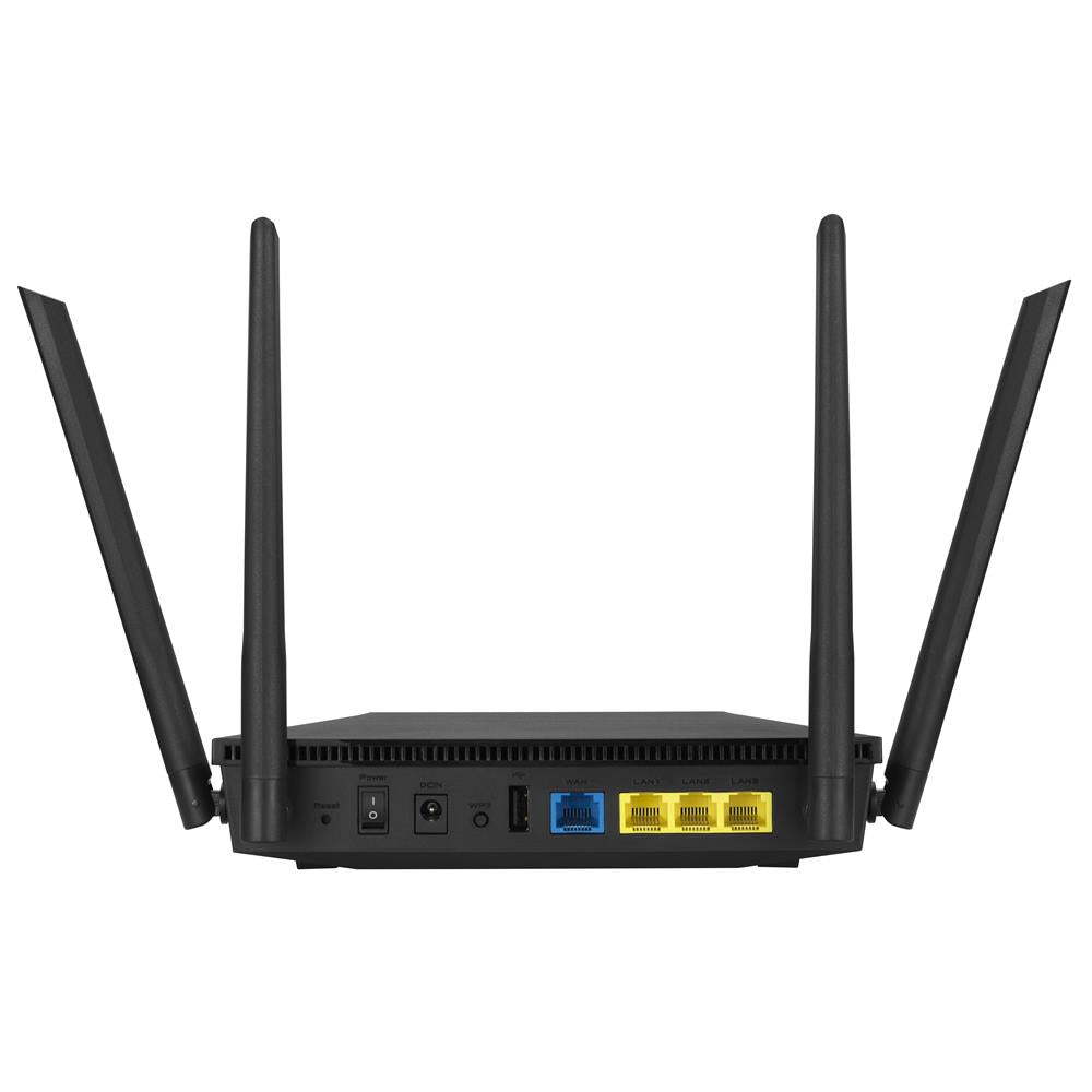 ASUS RT-AX53U AX1800 AiMesh Dual-Band WLAN Router WiFi 6 MU-MIMO und OFDMA-Technologie AiProtection und Kindersicherung 4 Gigabit-Ports