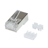 LogiLink RJ45-Modularstecker Cat.6A geschirmt, 50 Stück, für starre und flexible Adern